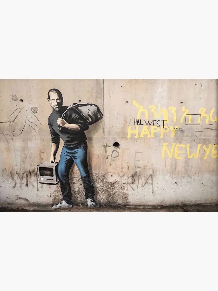 Banksy Art, Steve Jobs, Street Art