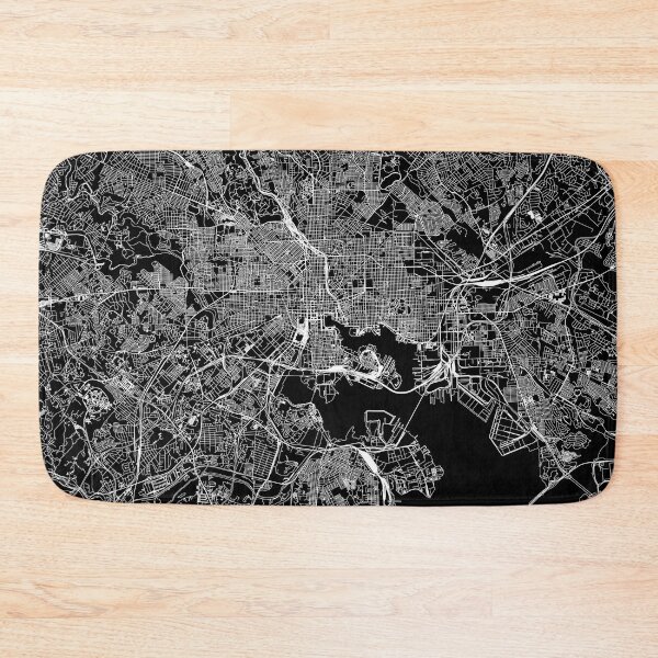 Item preview, Baltimore Black Map designed and sold by multiplicitymap.