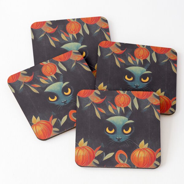 Item preview, BLACK CAT, vintage halloween, Pattern designed and sold by MoreMachine.
