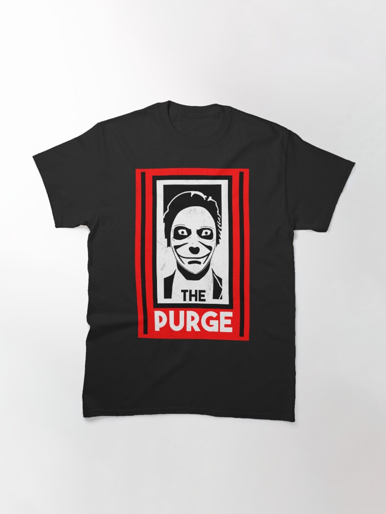 Discover The Purge Minimalist Poster Classic T-Shirt, Halloween T-Shirt, The Purge Tee, Gift for Halloween, Minimal Halloween Shirt