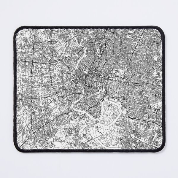 Item preview, Bangkok White Map designed and sold by multiplicitymap.