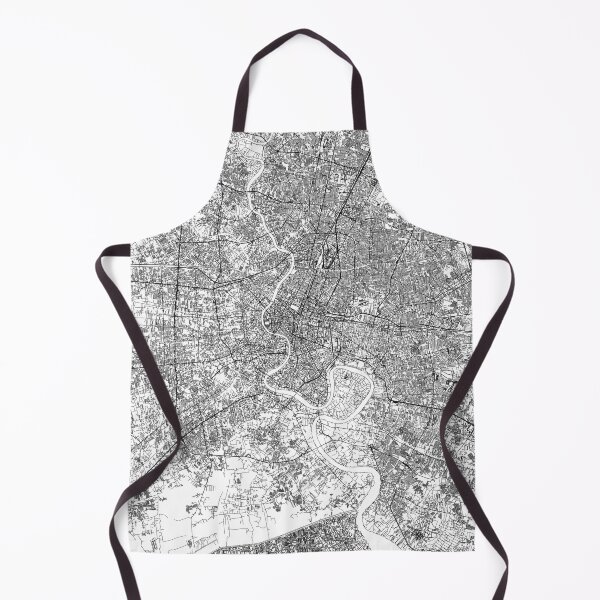 Item preview, Bangkok White Map designed and sold by multiplicitymap.