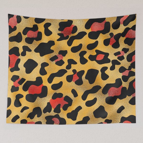 Item preview, Animal print in red gold and black designed and sold by FGCART.