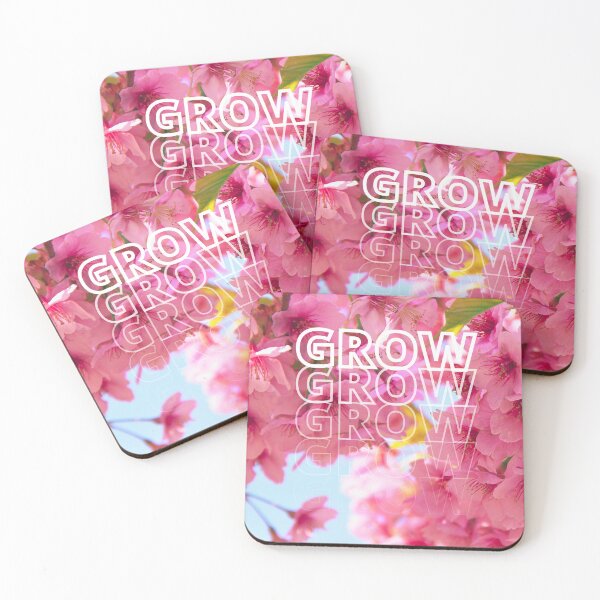 Item preview, GROW (above) - Blissfully Lovely Bright Pink Flowers designed and sold by AliceSLee.