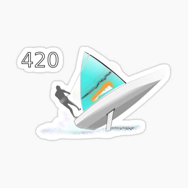 420-sailboat-01 Sticker