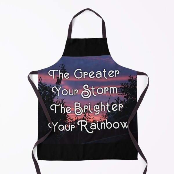 Item preview, The Greater Your Storm, The Brighter Your Rainbow - Inspirational Quote, Pink Sky Aesthetic Photography designed and sold by Lucidesigns.
