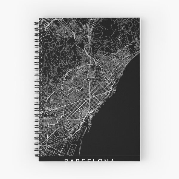Item preview, Barcelona Black Map designed and sold by multiplicitymap.