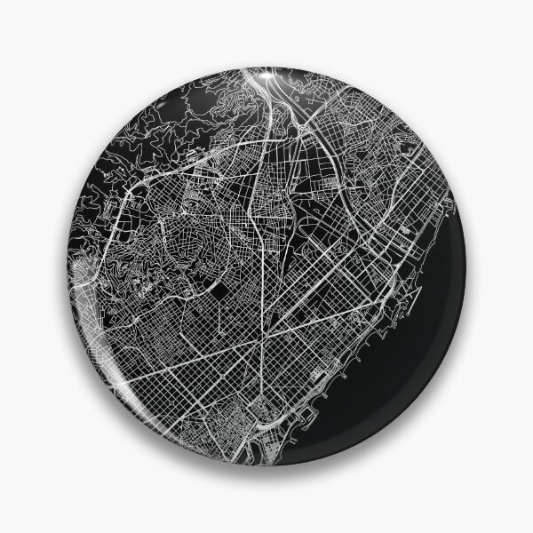 Item preview, Barcelona Black Map designed and sold by multiplicitymap.