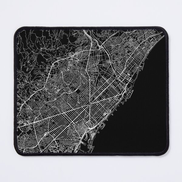Item preview, Barcelona Black Map designed and sold by multiplicitymap.