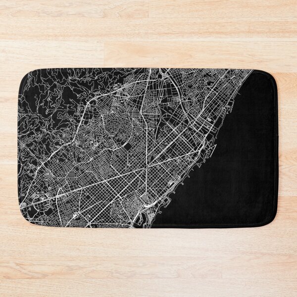 Item preview, Barcelona Black Map designed and sold by multiplicitymap.