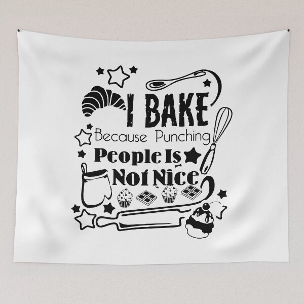 Item preview, Baker - I Bake Because Punching People Is Not Nice designed and sold by UnknownArtistt.