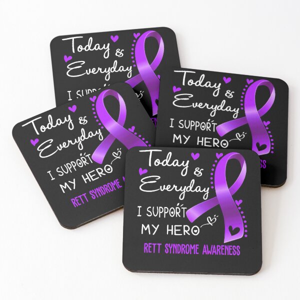 Item preview, Rett Syndrome Awareness Today and Everyday I Support My Hero Rett Syndrome Awareness Support Rett Syndrome Warrior Gifts designed and sold by TerrellOneal.