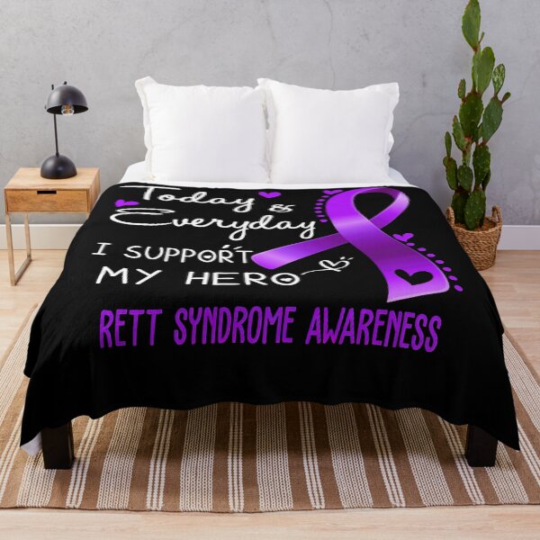Item preview, Rett Syndrome Awareness Today and Everyday I Support My Hero Rett Syndrome Awareness Support Rett Syndrome Warrior Gifts designed and sold by TerrellOneal.