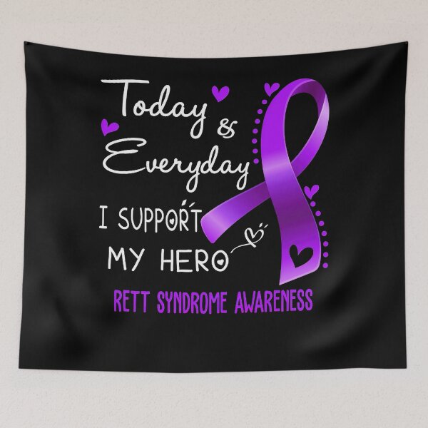 Item preview, Rett Syndrome Awareness Today and Everyday I Support My Hero Rett Syndrome Awareness Support Rett Syndrome Warrior Gifts designed and sold by TerrellOneal.