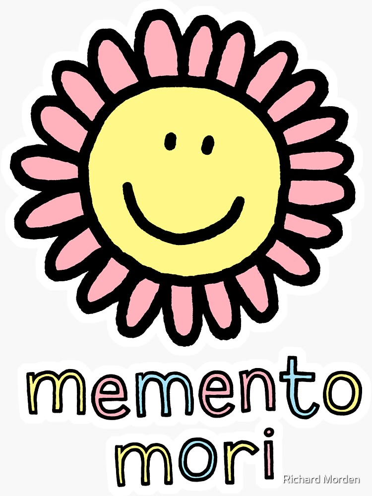 Thumbnail 3 of 3, Sticker, memento mori designed and sold by morden.
