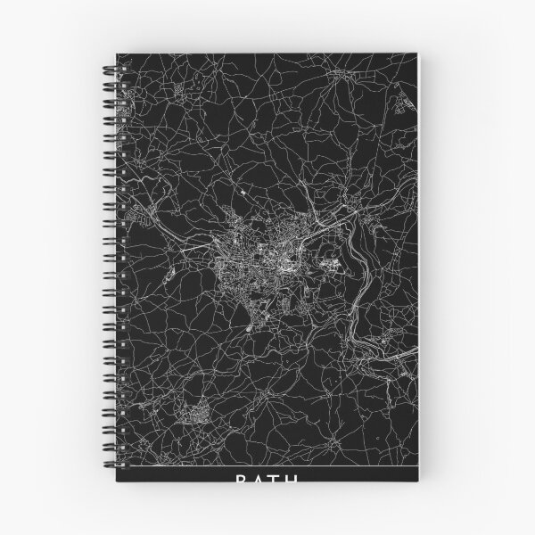 Item preview, Bath Black Map designed and sold by multiplicitymap.