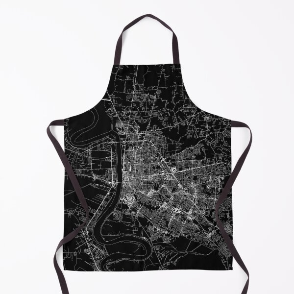 Item preview, Baton Rouge Black Map designed and sold by multiplicitymap.