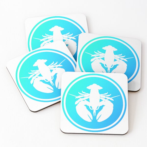 Item preview, Crustaceancore Nautical Lobster Beach Life Blue Sunset designed and sold by jrno11.