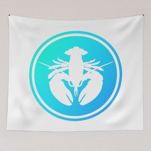 Item preview, Crustaceancore Nautical Lobster Beach Life Blue Sunset designed and sold by jrno11.