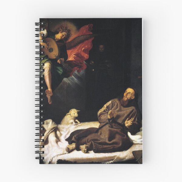 Item preview, St Francis of Assisi Angel Visitation designed and sold by hispanicworld.