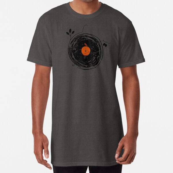 Enchanting Vinyl Records Vintage Long T-Shirt