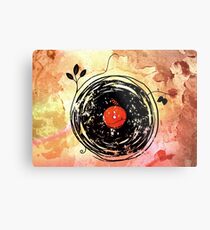 Enchanting Vinyl Records Vintage Metal Print
