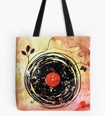 Enchanting Vinyl Records Vintage Tote Bag