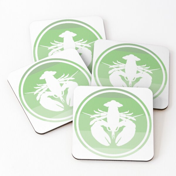 Item preview, Crustaceancore Nautical Lobster Beach Life Green Sunset designed and sold by jrno11.