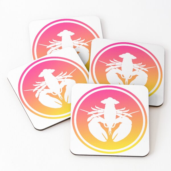 Item preview, Crustaceancore Nautical Lobster Beach Life Yellow Red Sunset designed and sold by jrno11.