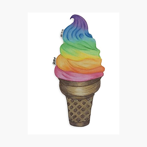 Item preview, Rainbow icecream designed and sold by Rhiannon Staines.