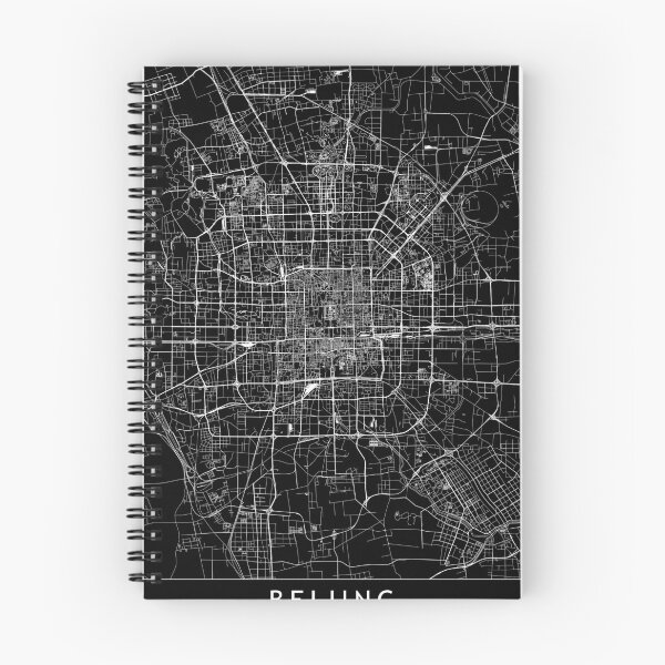 Item preview, Beijing Black Map designed and sold by multiplicitymap.