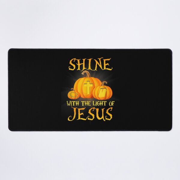 Item preview, Shine With The Light Of Jesus Christian Halloween Pumpkin designed and sold by Kalashnikjaromi.