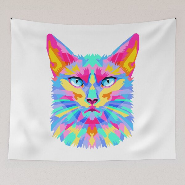 Item preview, Colorful Bold Cat designed and sold by MooriNjogu.