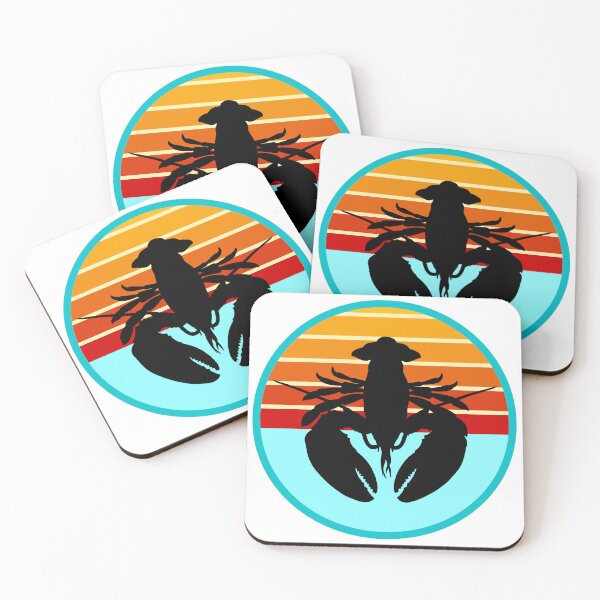 Item preview, Crustaceancore Nautical Lobster Beach Life Sunset designed and sold by jrno11.
