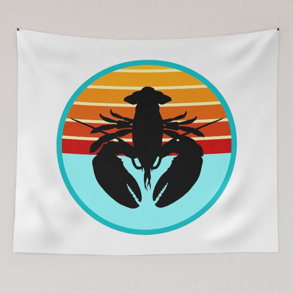 Item preview, Crustaceancore Nautical Lobster Beach Life Sunset designed and sold by jrno11.
