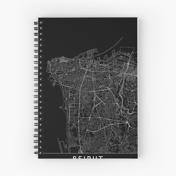 Item preview, Beirut Black Map designed and sold by multiplicitymap.