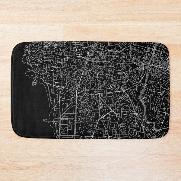 Item preview, Beirut Black Map designed and sold by multiplicitymap.