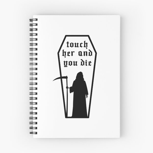 Item preview, Touch Her And You Die Reaper - Book Tropes - Bookish - Black designed and sold by StickEmUpp.