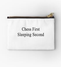 Chess First Sleeping Second Studio Pouch