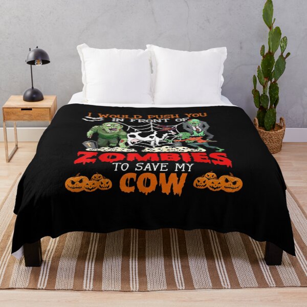 Item preview, Push You In Front Of Zombies To Save My Cow Protector Farmer designed and sold by Gromovalilialil.