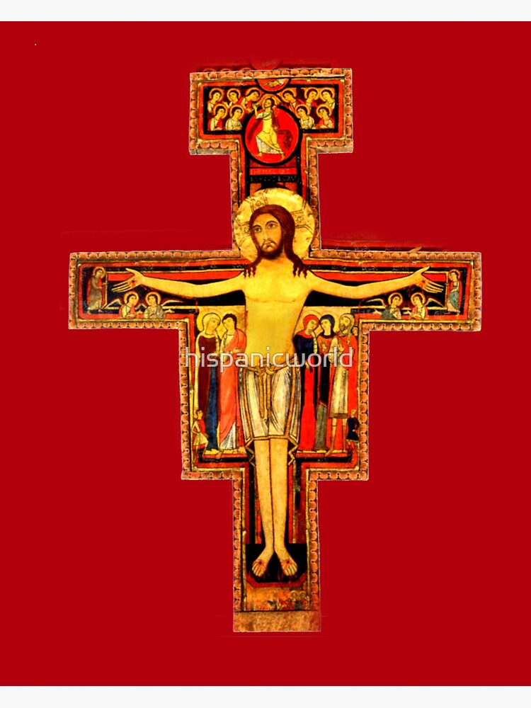 San Damiano Cross Sticker, Franciscan Cross Decal