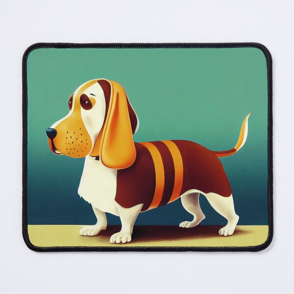 Item preview, Basset Hound Print designed and sold by ThePurpleMelon.