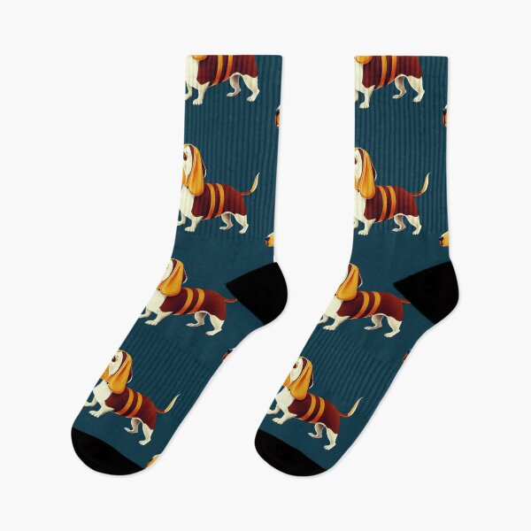 Item preview, Basset Hound Print designed and sold by ThePurpleMelon.
