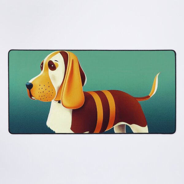 Item preview, Basset Hound Print designed and sold by ThePurpleMelon.