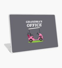 Grandma's Office Golf Cart Design Laptop Skin