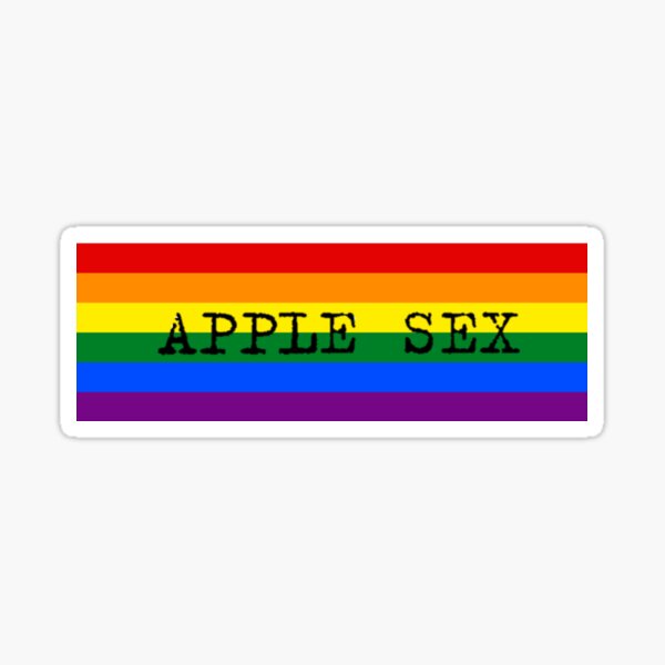 Vista previa del artículo con la obra «Apple Sex LGBTQ logo», diseñado y vendido por AppleSex.