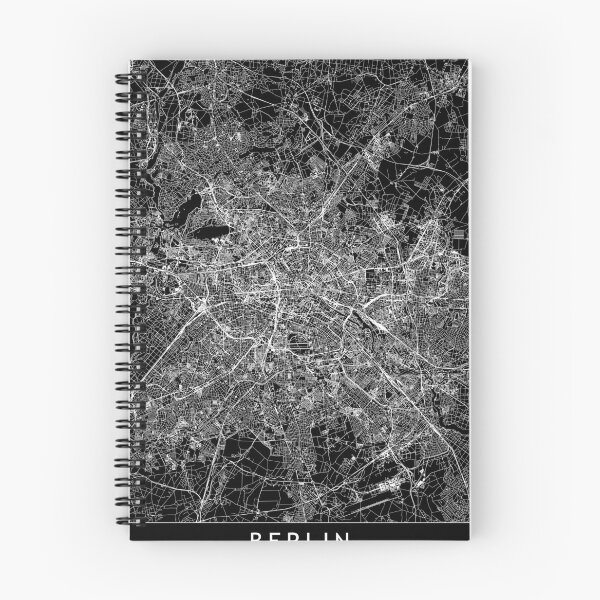 Item preview, Berlin Black Map designed and sold by multiplicitymap.