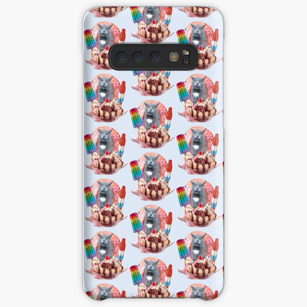 Kitty Cat Donut Banana Popsicle Split Case & Skin for Samsung Galaxy