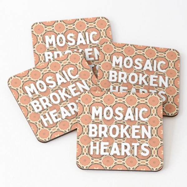 Aperçu de l'œuvre mosaïque coeurs brisés (beige & orange) - Taylor Swift créée et vendue par stainedauroras.