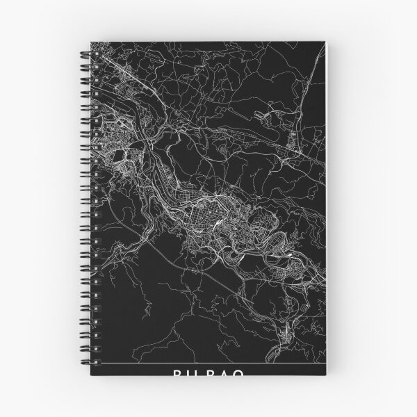 Item preview, Bilbao Black Map designed and sold by multiplicitymap.